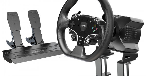 Xbox one steering wheel with clutch and shifter and seat clearance